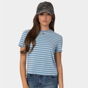 EDIKTED Callahan Striped Tee